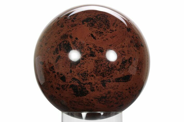 Huge, Polished Mahogany Obsidian Sphere - Mexico #242288